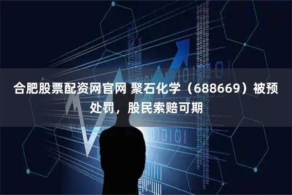 合肥股票配资网官网 聚石化学（688669）被预处罚，股民索赔可期